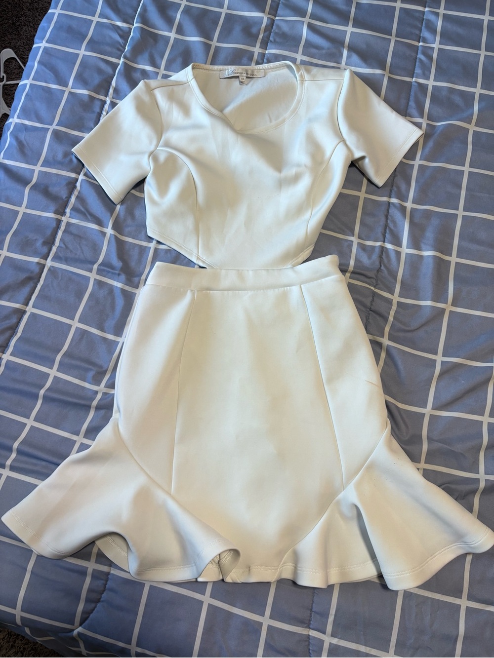 Lovers + Friends backless cutout white mini dress